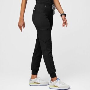 High Waisted Zamora Jogger Scrub Pants black XL